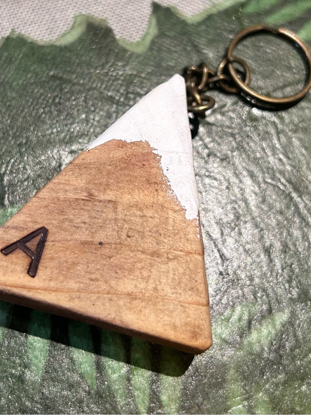 Handmade Mountain keychains lot of four without monogramming